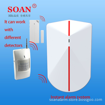Mini Elegant White Wireless Door Alarm System with Built in Microwave Motion Detector (DB001)